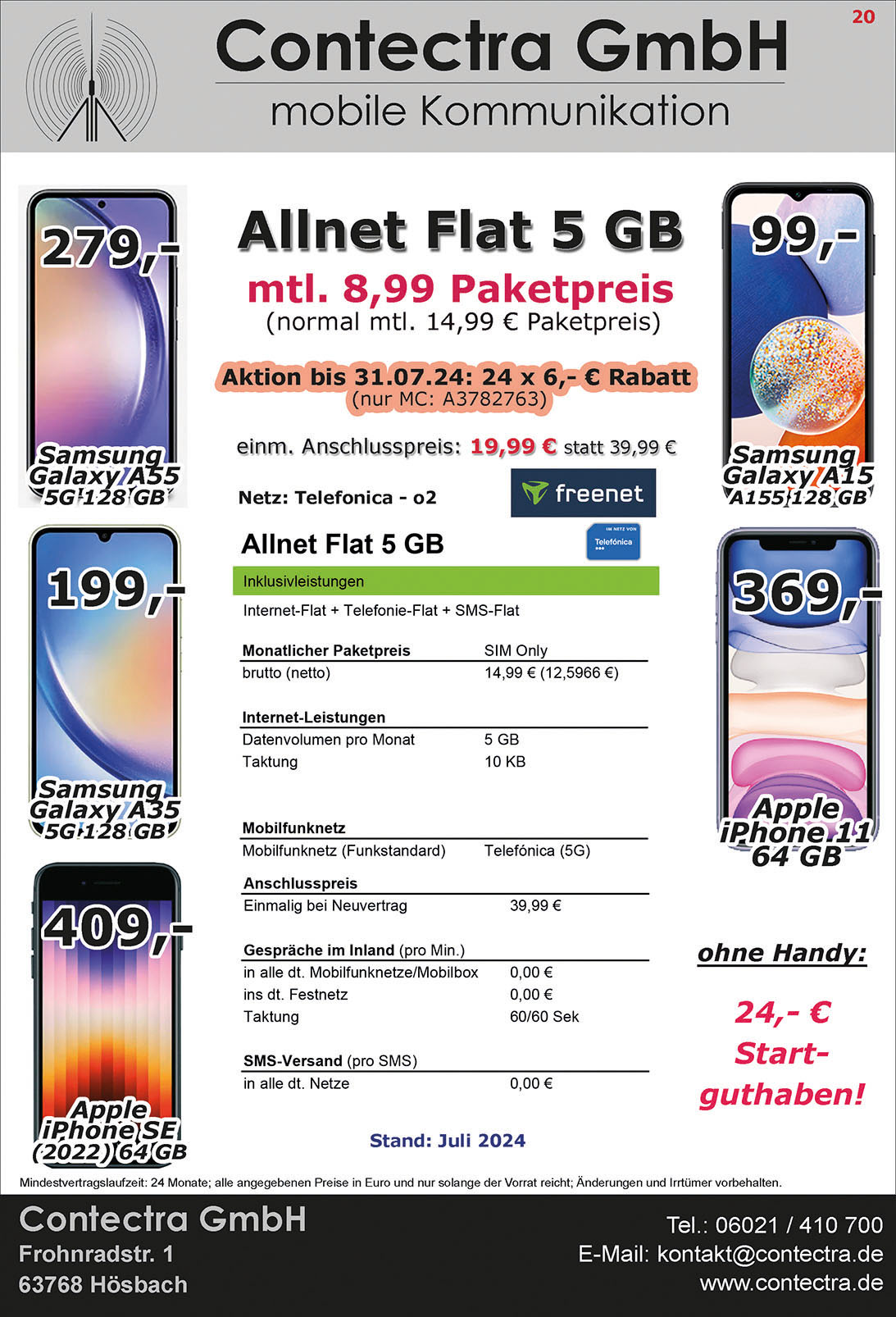 o2 Allnet Flat 5 GB 8,99 € Kopie